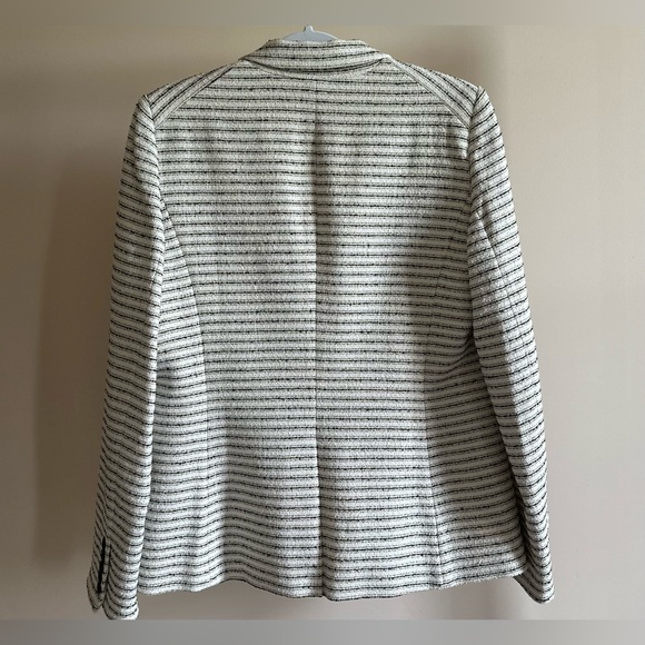 NWOT Veronica Beard Black and White Cutaway Tweed Dickey Jacket - Picture 5 of 14